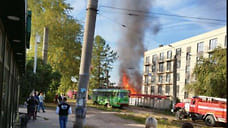 Нежилой дом сгорел на улице Халтурина в Ижевске