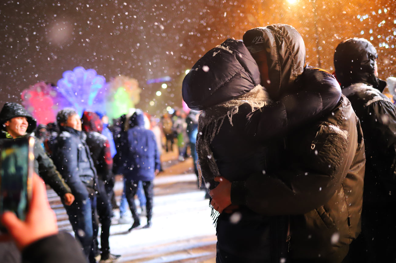12 тыс. человек посетили в новогоднюю ночь на Центральной площади 