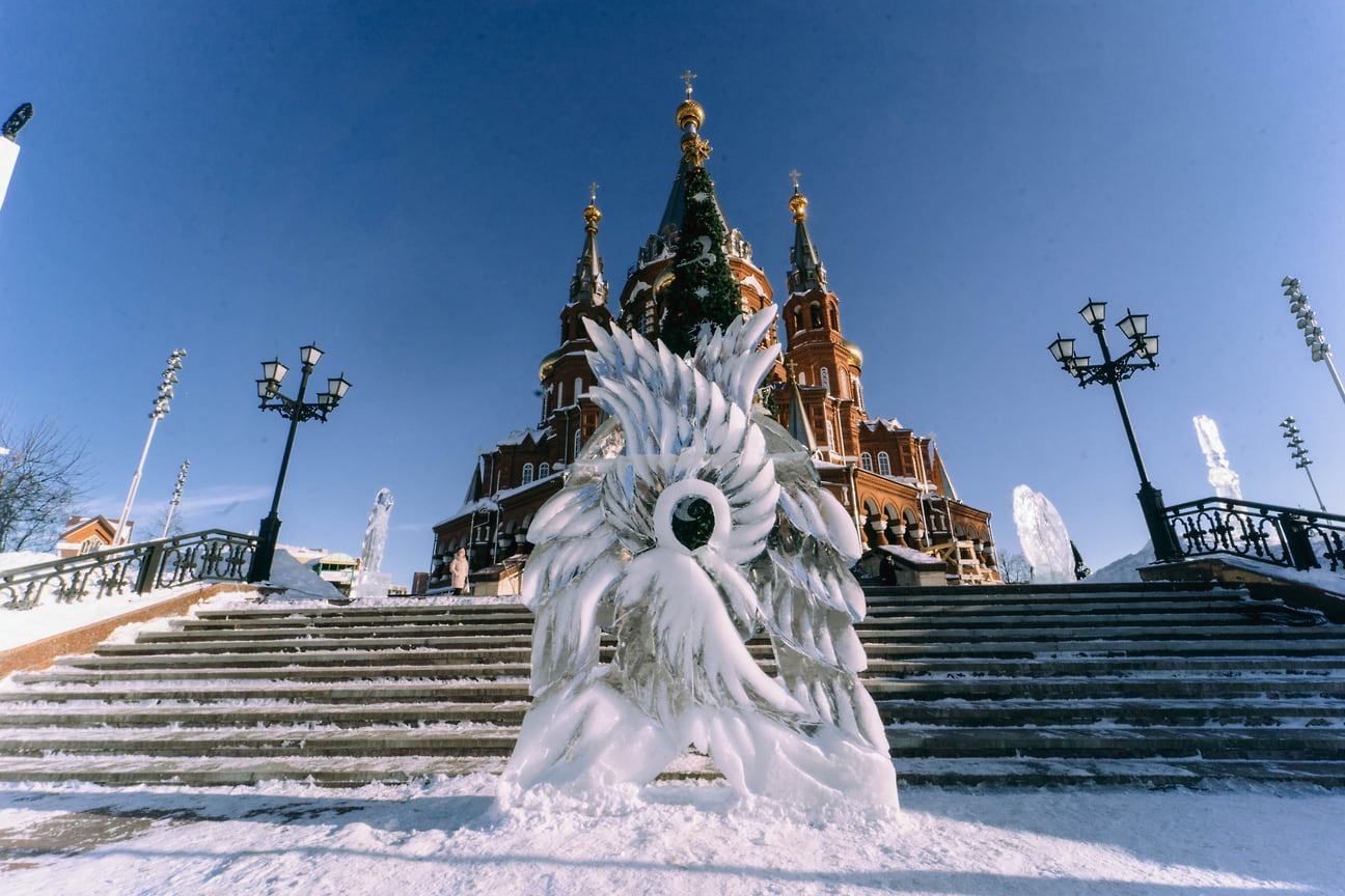 В столице Удмуртии открылся традиционный ледовый фестиваль ангелов и архангелов 