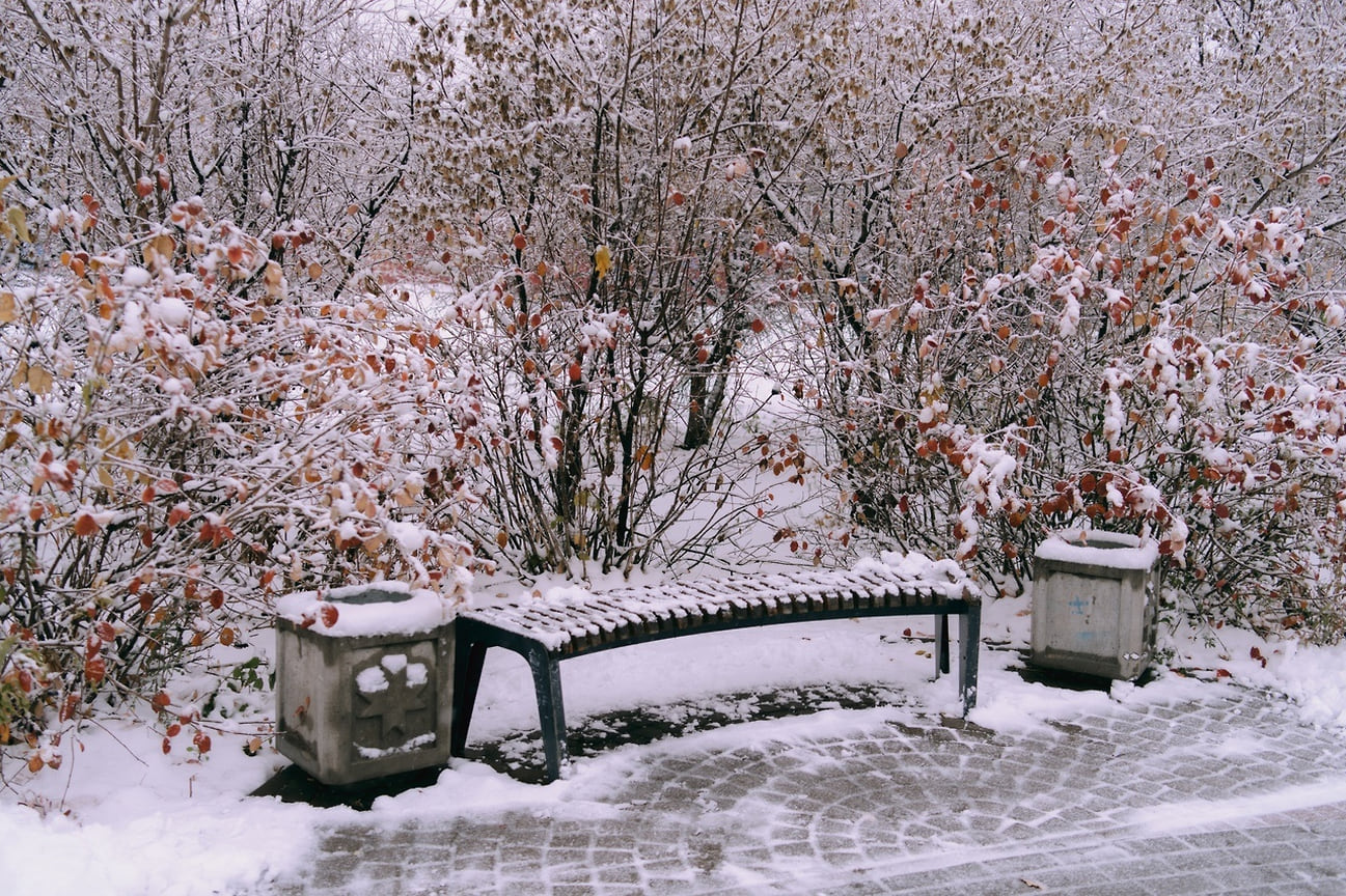 Первый снег в Ижевске в этом году