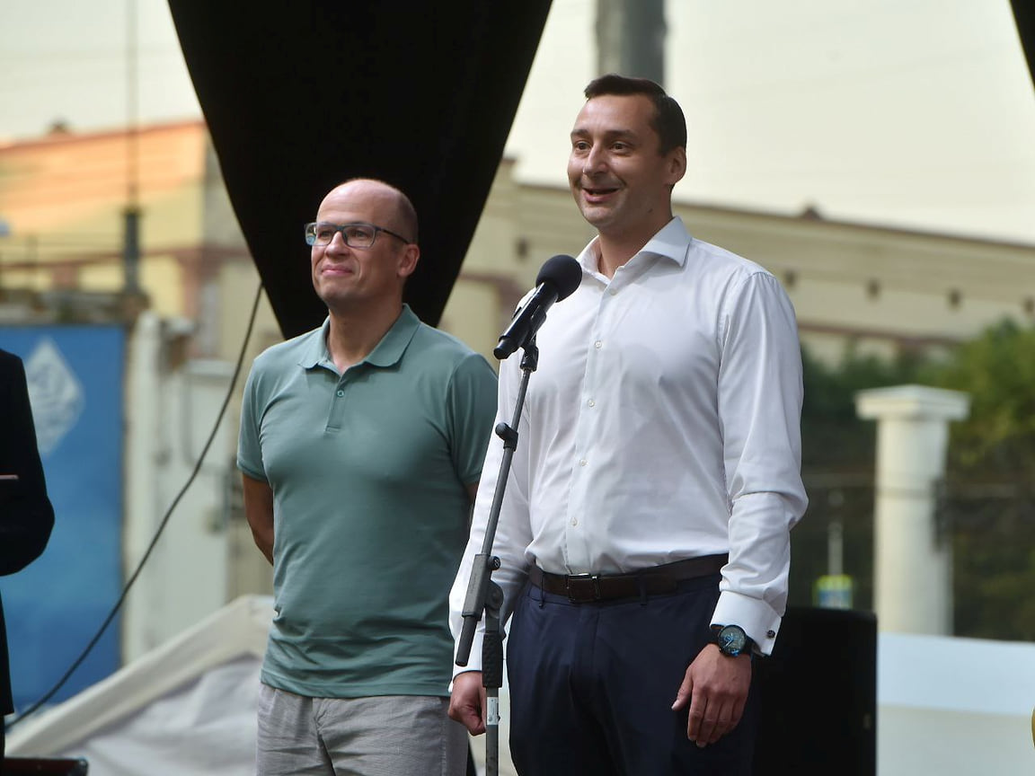 Глава Удмуртии Александр Бречалов и управляющий Удмуртским отделением ПАО Сбербанк Арсений Колобов