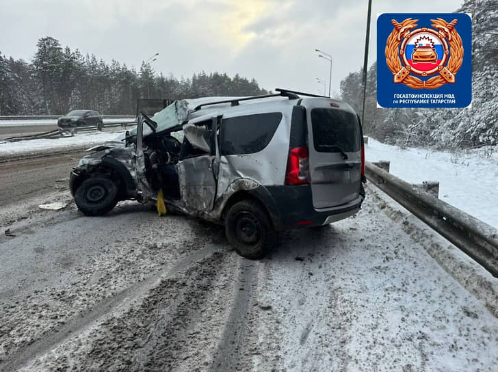 В Татарстане водитель легковушки погиб в ДТП с грузовиком на трассе М-7