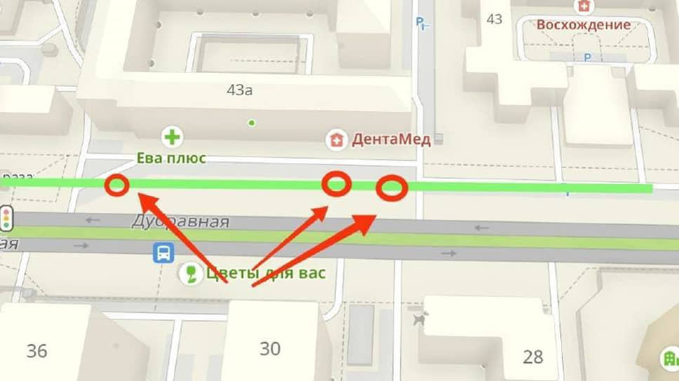Схема с локацией, где водителей просят не парковать автомобили