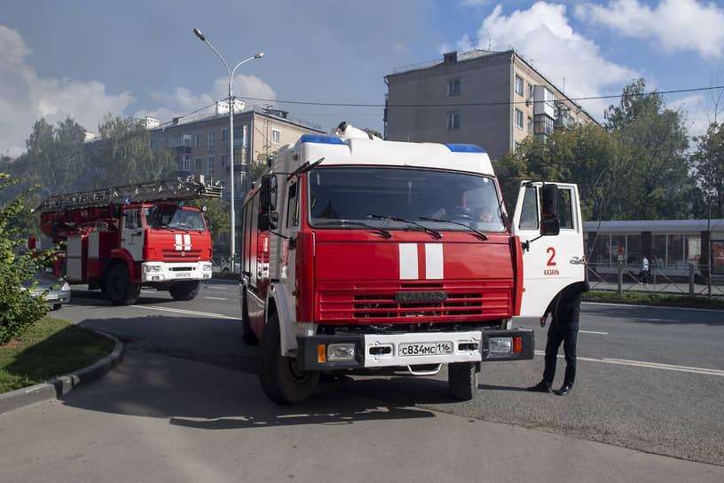 В Казани на улице Восстания произошел пожар площадью 750 кв. м.