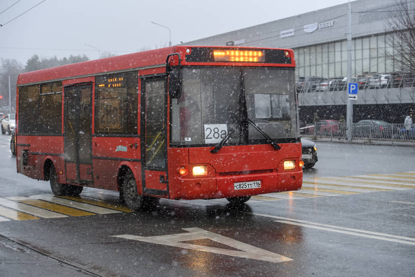 Первый снег в Казани