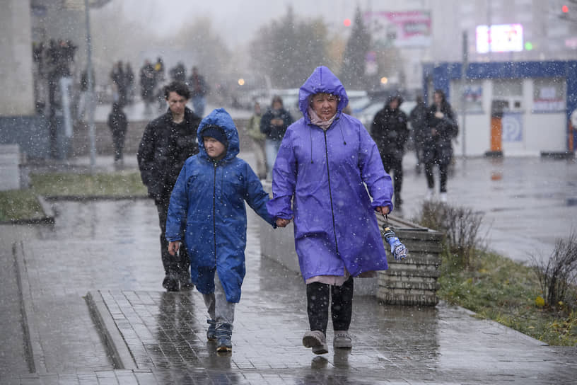 Первый снег в Казани