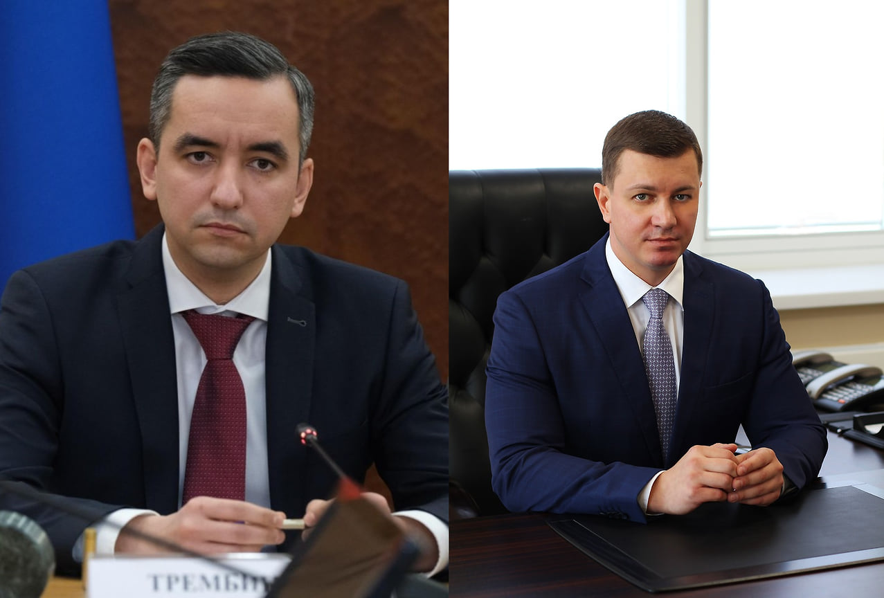 Вице-губернаторы Кубани Александр Трембицкий и Сергей Болдин