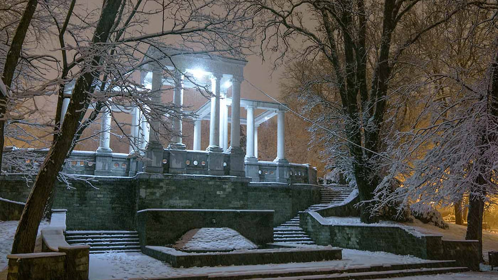 Парк Городской сад. Зимний пейзаж
