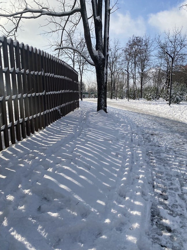Николаевский бульвар был сдан незадолго до снегопада