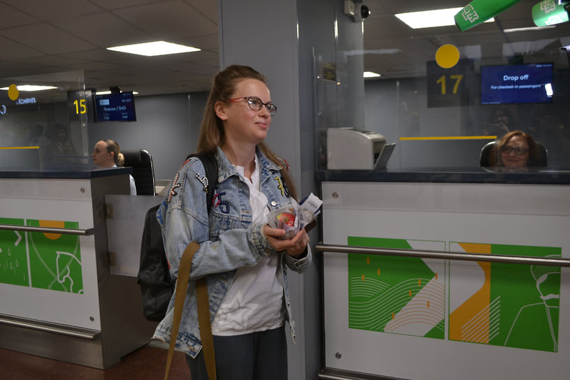 Пассажир первого регулярного рейса из Краснодара