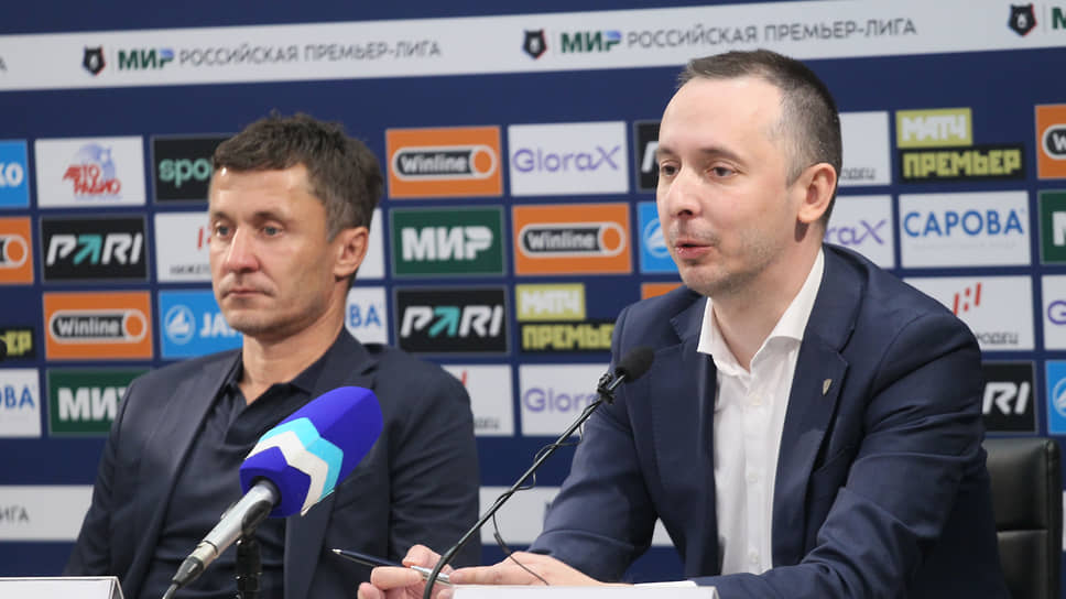 Главный тренер "Пари НН" Саша Илич (слева) и генеральный директор клуба Давид Мелик-Гусейнов (справа)
