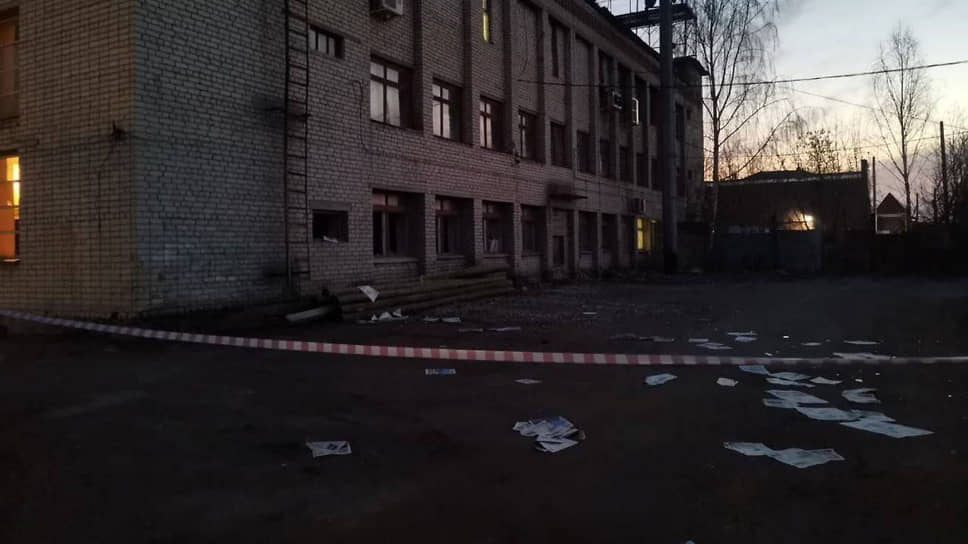 Офисное здание в Перевозе, где взорвался газ