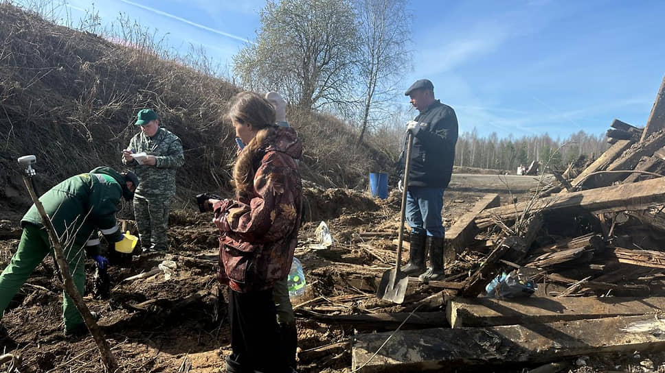 Свалка шпал в Борском округе