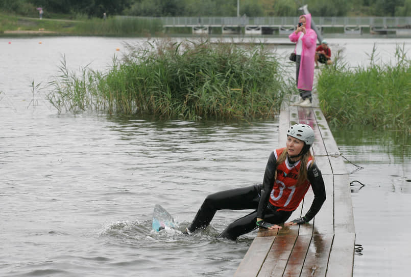 Участница после финиша