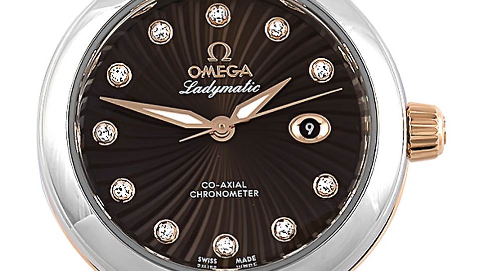 Часы Omega Ladymatic. Сталь, розовое золото, бриллианты