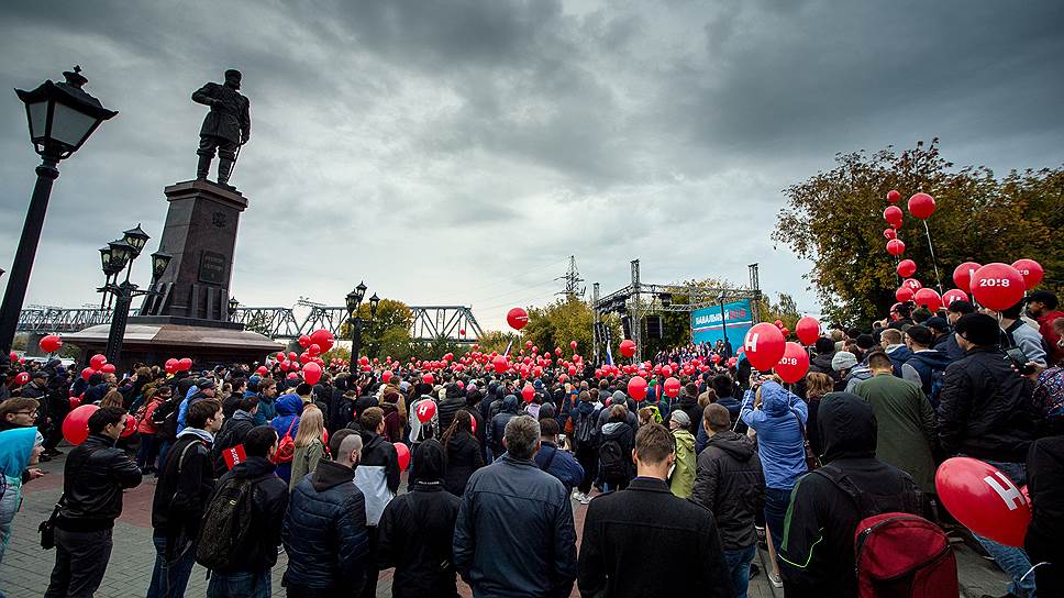 Сентябрьский митинг Алексея Навального в Новосибирске собрал не менее 3,5 тысяч человек