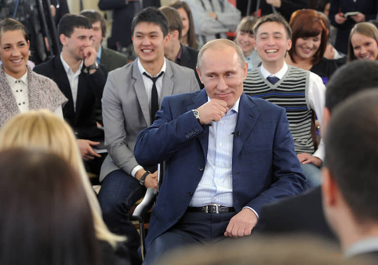 В 2012 году председатель правительства России Владимир Путин встретился со студентами высших образовательных учреждений Томска