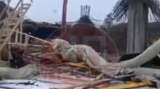 В ходе строительства центра Ozon в Култаево произошло обрушение