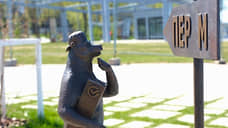 На набережной Камы установили десять скульптурных медведей от Сбербанка