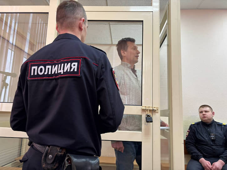 Роман Юшков в ходе заседания по избрании меры пресечения. 