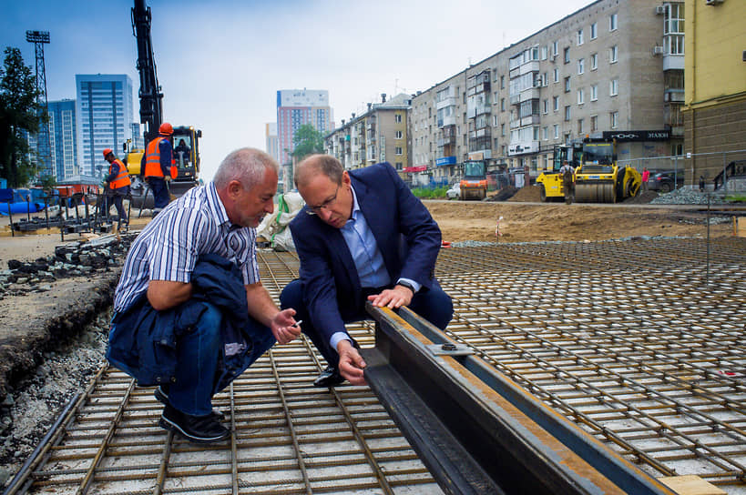 Среди знаковых объектов в Перми, строительством которых публично гордился экс-мэр — строительство трамвайных линий по улице Революции