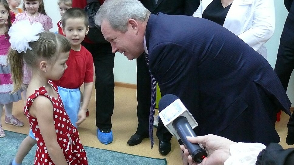 Виктор Басаргин на открытии детского сада №417 после реконструкции