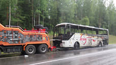 Автобус Yutong маршрута Петербург — Приозерск сгорел под Шумилово