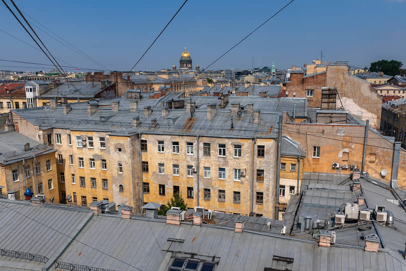 Крыши жилых домов в исторической части города