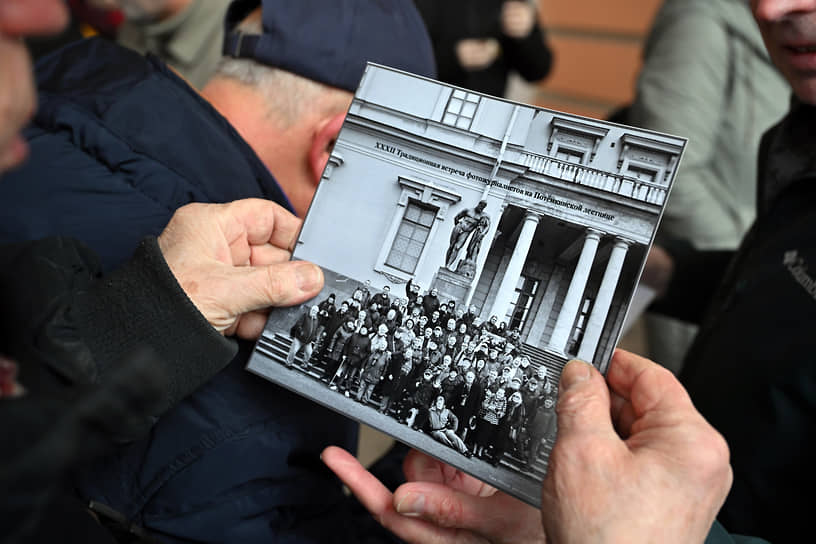 Ежегодная встреча фоторепортеров Санкт-Петербурга на лестнице Михайловского замка