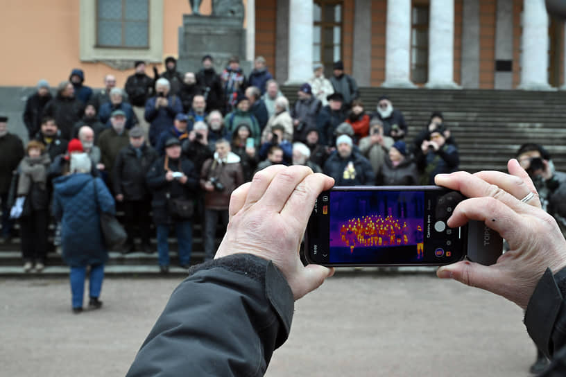 Ежегодная встреча фоторепортеров Санкт-Петербурга на лестнице Михайловского замка