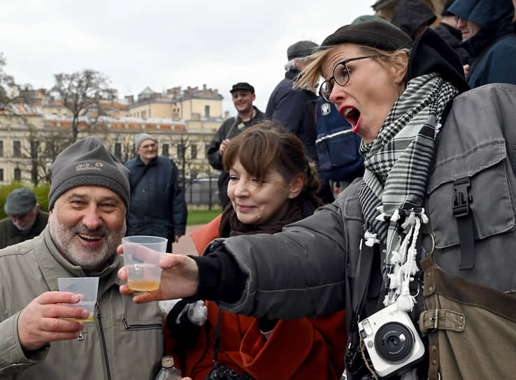 Ежегодная встреча фоторепортеров Санкт-Петербурга на лестнице Михайловского замка