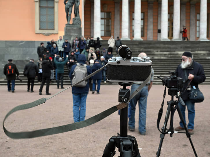 Ежегодная встреча фоторепортеров Санкт-Петербурга на лестнице Михайловского замка