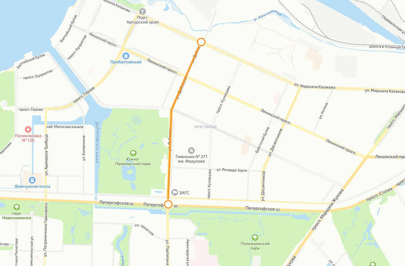 Ограничения в Красносельском районе