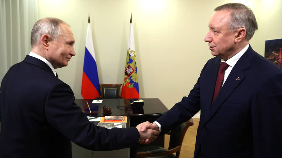 Рабочая встреча президента России Владимира Путина и губернатора Петербурга Александра Беглова