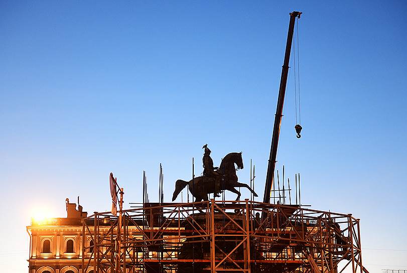 Реставрация памятника Императору Николаю I