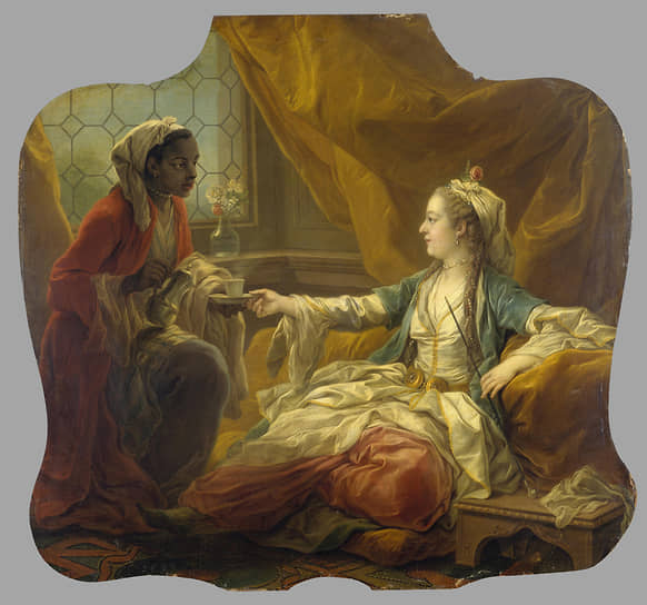 Султанша, пьющая кофе Карл (Шарль-Андре) Ванлоо (1705–1765) Франция, 1755 г. Холст, масло