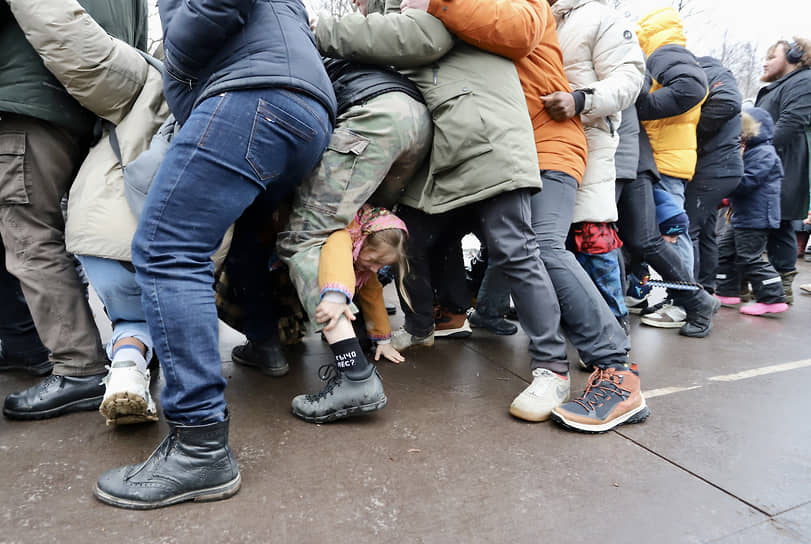 Празднование Широкой Масленицы в Центральном парке культуры и отдыха