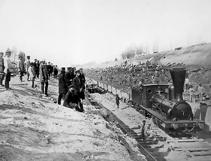 1890-е годы. Строительство железной дороги к новому Свирскому каналу