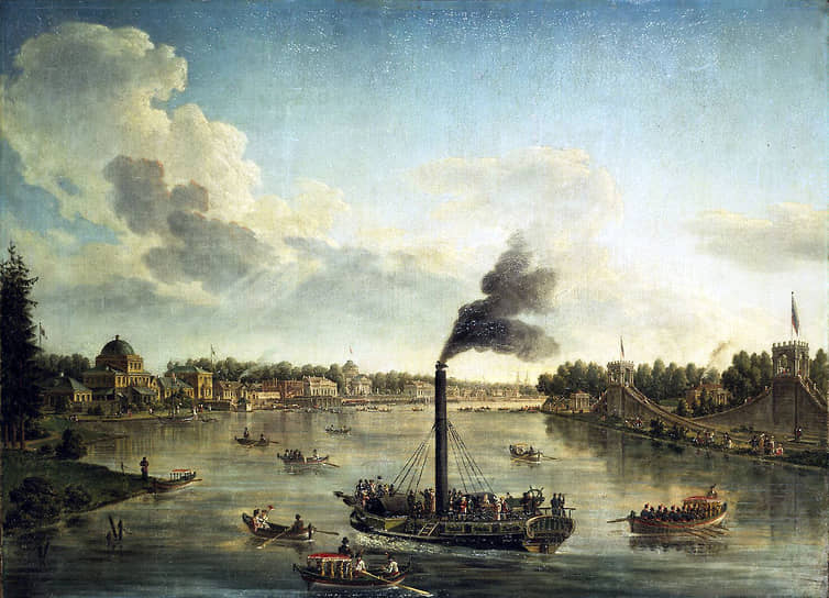 1810-е годы. «Вид островов в Санкт-Петербурге», художник Тимофей Васильев (1783–1838)