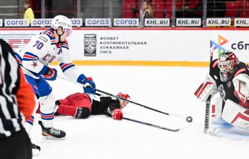 Хоккейный матч между командами «ВИТЯЗЬ» — СКА 