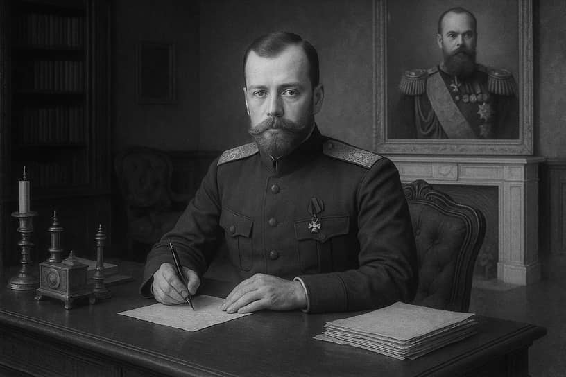 Визуального подтверждения подписания Николаем II именного высочайшего указа об учреждении Русского музея Императора Александра III или не сохранилось, или не было. Поэтому мы обратились к искусственному интеллекту с просьбой разрешить проблему: по его мнению, торжественное событие выглядело так
