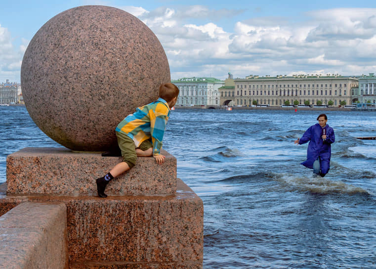 Наводнение. Стрелка Васильевского острова