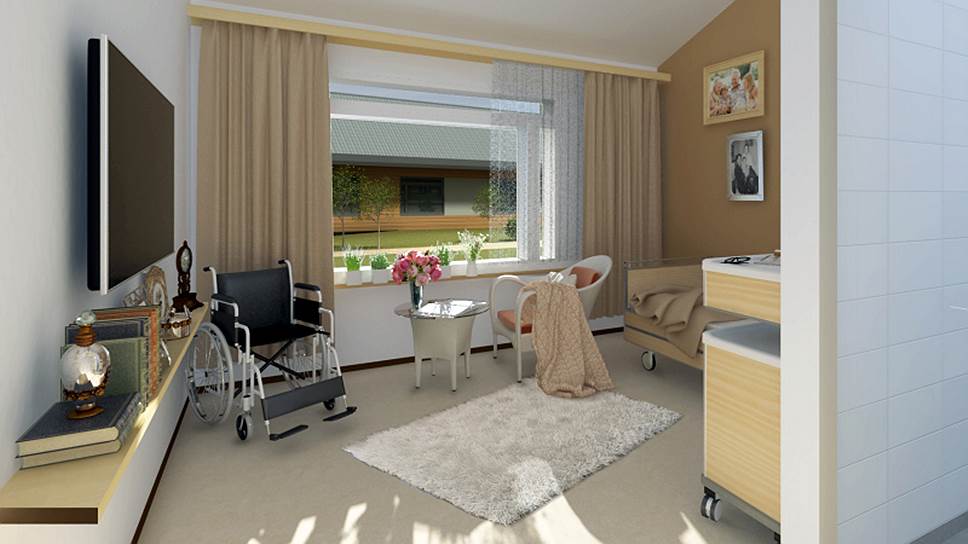 Комнаты в новом пансионате для пожилых «Добрый день» не должны быть похожи на больничную палату