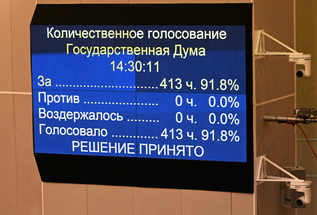 В 2022 году депутаты Госдумы приняли 653 закона. Это рекорд за всю современную историю нижней палаты российского парламента