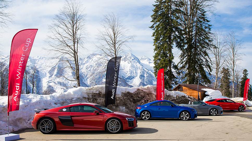 Экспозиция спортивных моделей Audi