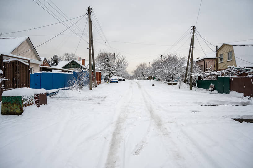 Снег в Ростове.