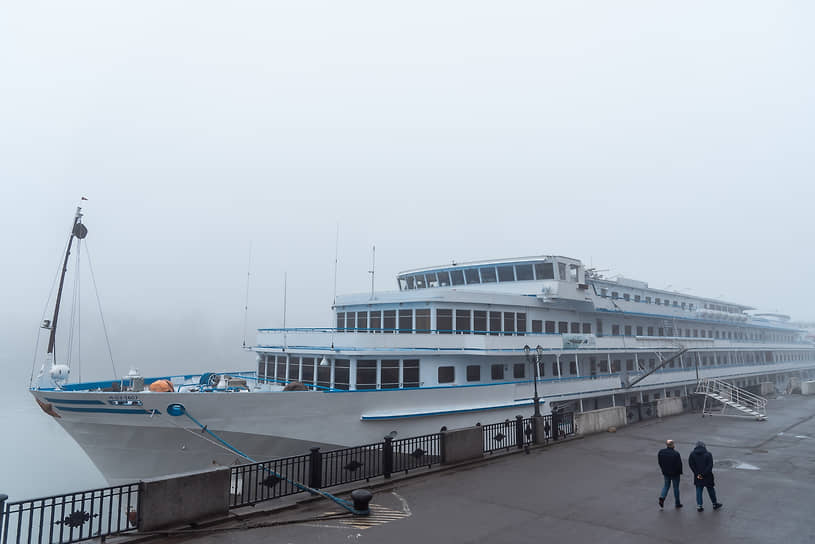 Туман в городе.