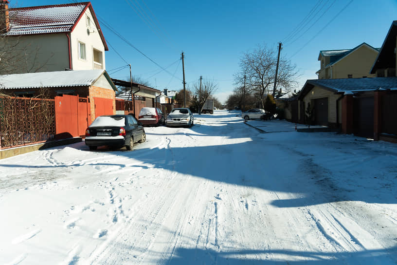 Снег в городе