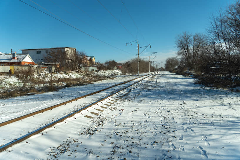 Снег в городе