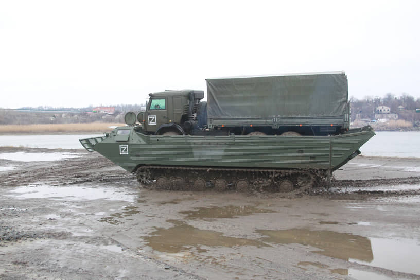 Оборудование переправы через водную преграду